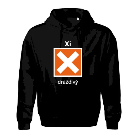 Xi Dráždivý - Výstražná tabulka na tričku