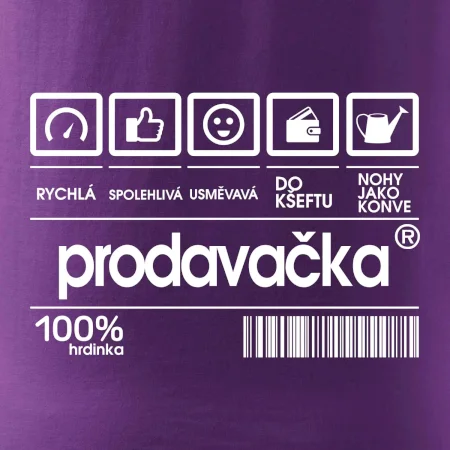 Čárový kód - Prodavačka