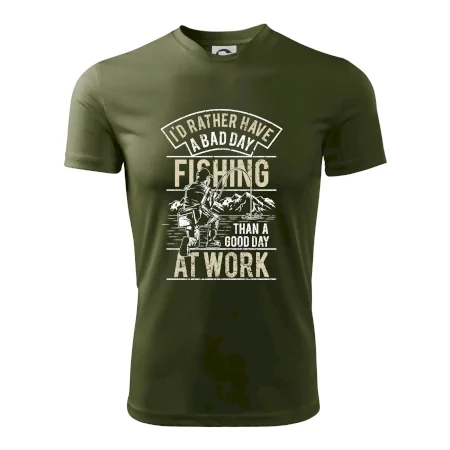 Fishing at work