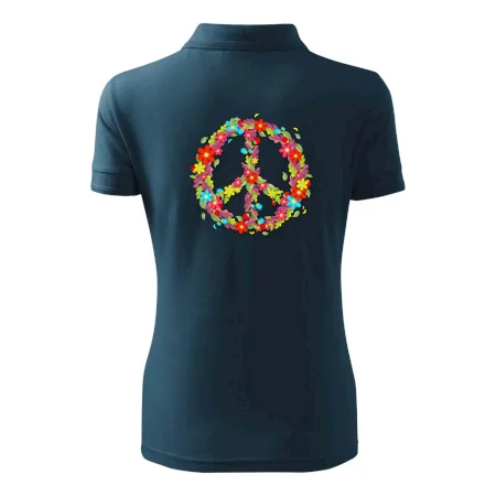 Peace symbol červené květiny