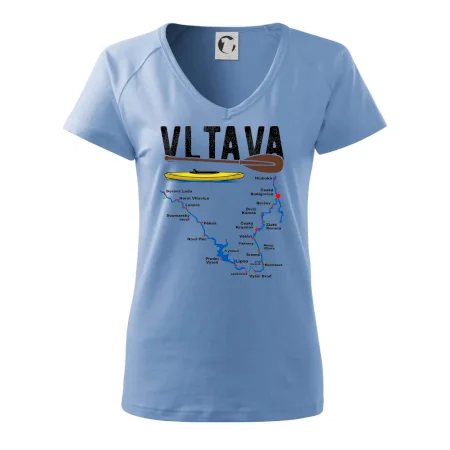 Mapa řeky Vltavy