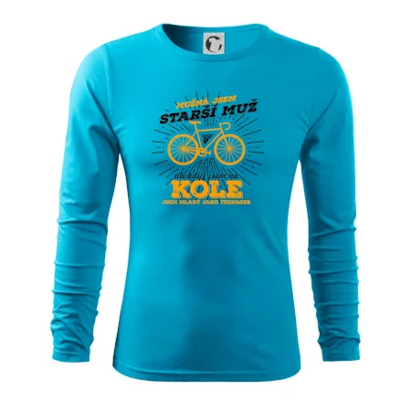 Starší muž - cyklista silniční kolo