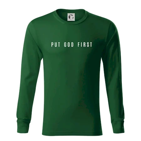 Put God first slabý nápis