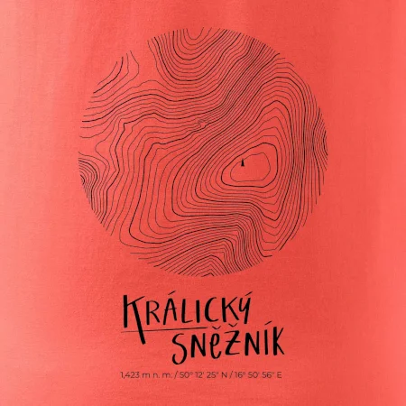 Králický Sněžník - vrstevnice v kruhu
