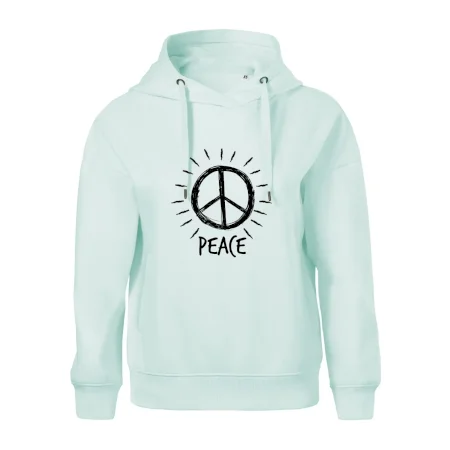 Peace symbol černobílý