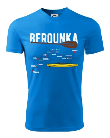 Mapa řeky Berounky