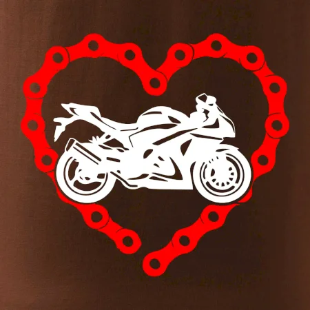 Moto srdce řetěz - supersport