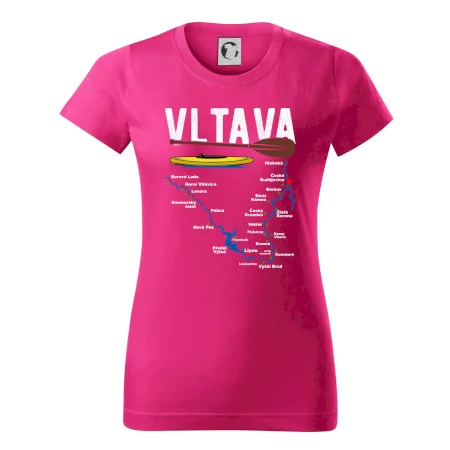 Mapa řeky Vltavy