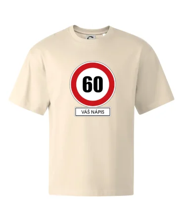 Dopravní značka - rychlost 60 - váš nápis