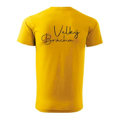 Velký brácha - nápis na zádech