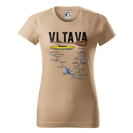 Mapa řeky Vltavy