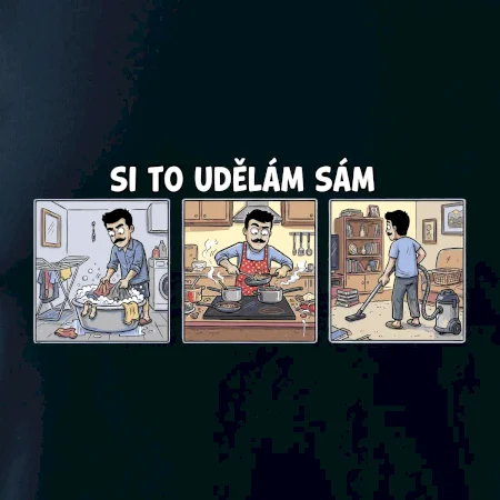 Si to udělám sám - muž s knírkem