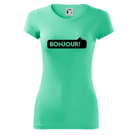 Nápis Bonjour