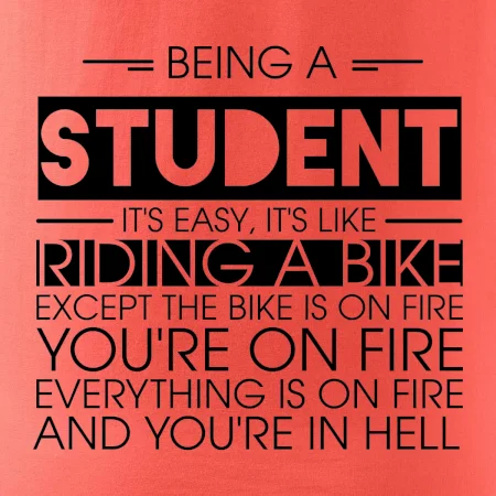 Being a student - bike