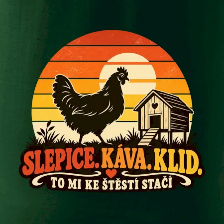 Slepice káva klid a pohoda