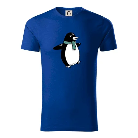 Tučňák se zelenou šálou