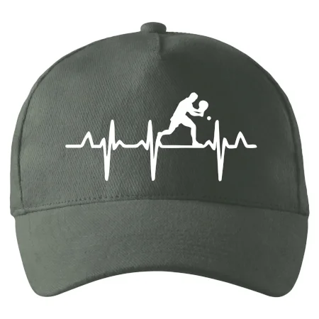 EKG stolní tenista stojící