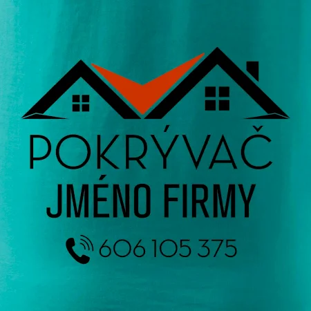 Tričko pro pokrývače - Dvě střechy