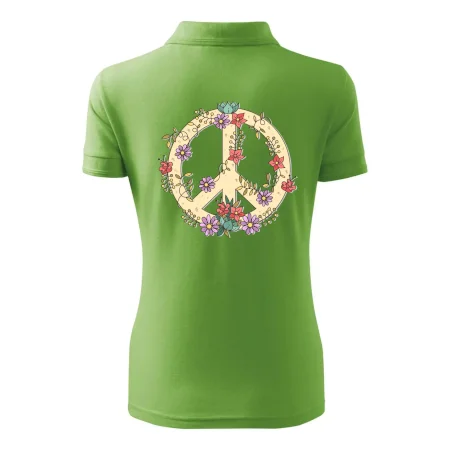 Peace symbol pískový