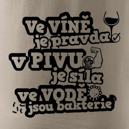 Ve víně je pravda, v pivu síla, ve vodě bakterie