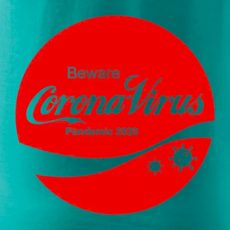 Corona virus pandemic logo