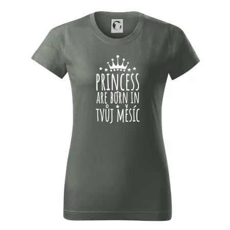 Princesses are born in (vlastní nápis měsíc narození)