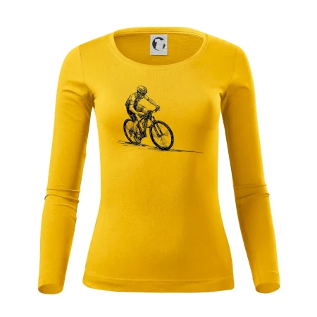 MTB kreslený cyklista