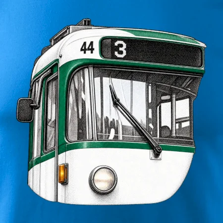Detail čela T3R SLF tečkovaná perokresba