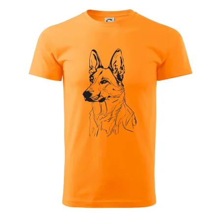 Německý ovčák černá kresba
