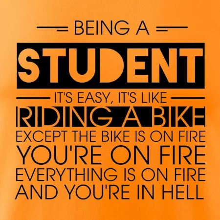 Being a student - bike