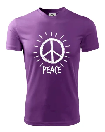 Peace symbol černobílý