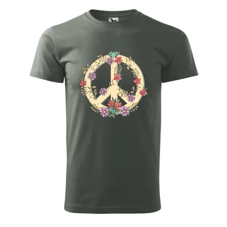 Peace symbol pískový