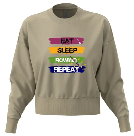 Eat sleep rowing repeat barevné