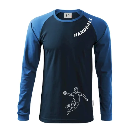 Handball nápis šikmo