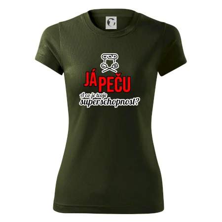 Já peču - tvoje superschopnost? rovný nápis