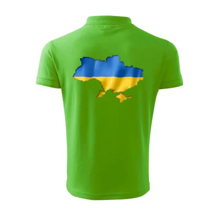 Ukrajina vlajka mapa