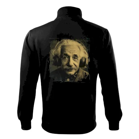Albert se sluchátky