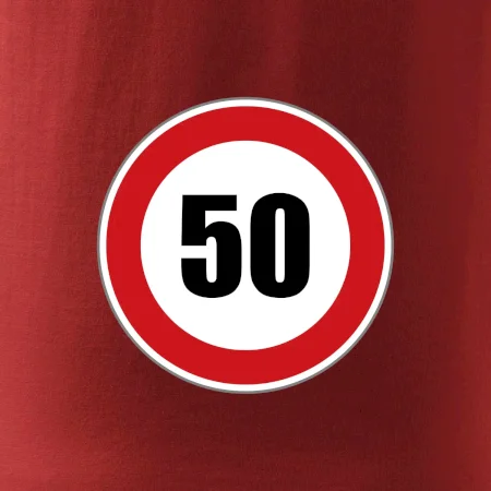 Dopravní značka - omezení rychlosti 50