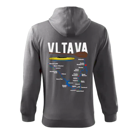 Mapa řeky Vltavy