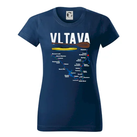 Mapa řeky Vltavy