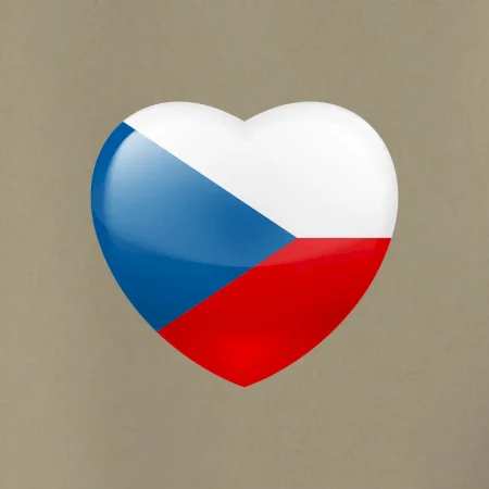 České srdce - vlajka
