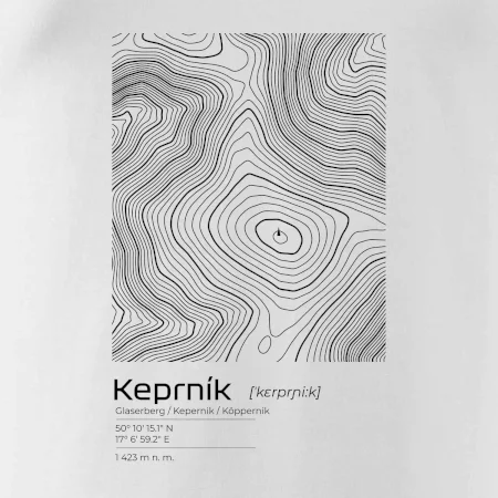 Keprník - vrstevnice v obdélníku
