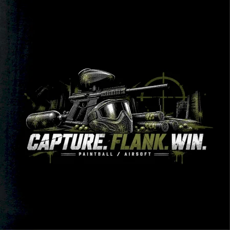 Taktika capture flank win paintball