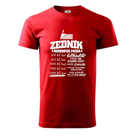 Hodinová mzda zedník