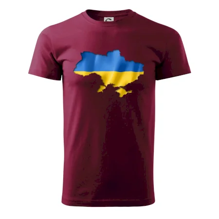 Ukrajina vlajka mapa