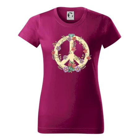 Peace symbol pískový