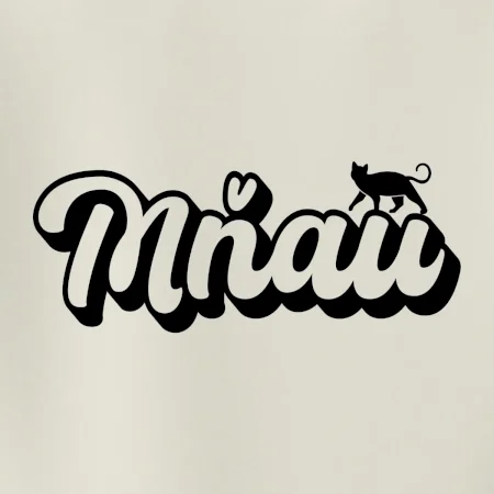 Mňau nápis