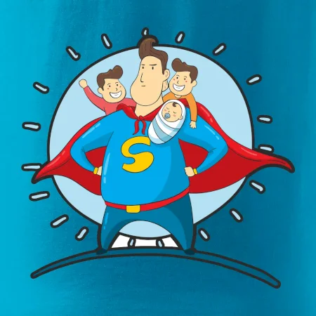 Táta superman - kluk, kluk a dítě