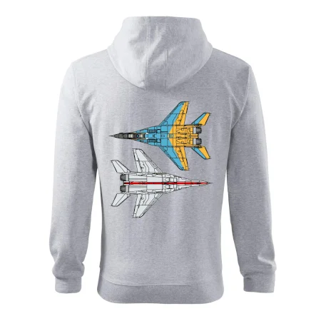 Mig 29 Fulcrum ze spoda a ze zhora