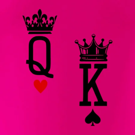 King & Queen logo na prso
